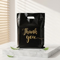 Sac en Plastique Personnalisé avec Logo Imprimé, Sac Découpe Poignée, Sac de Shopping pour Vêtements/Chaussures, Emballage Cadeau, Centre Commercial
