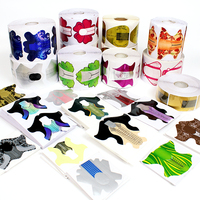 Formes adhésives doubles pour extension d'ongles en acrylique, marque privée, pour nail art