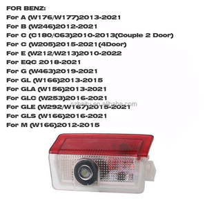 Proyectores de Luz LED para Espejo Retrovisor de Coche, Lámpara de Alfombra para Mercedes Benz AMG W205 W213 W212 W221 W222 GLC <span class=keywords><strong>EQC</strong></span> CLASE S E - Product Image 6