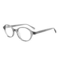 LBAshades - Monturas de Gafas Ovaladas Estrechas de Acetato de Alta Calidad, Montura Completa, Unisex, Color Carey, Negro, Rosa, Logotipo Personalizado