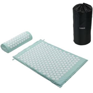 Commercio all'ingrosso Eco Friendly lino naturale agopuntura tappetino regalo dietro il collo dolore massaggio per la digitopressione tappetino e cuscino Set - Product Image 6