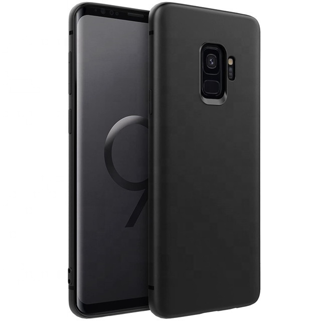 Best Selling Wholesale Cheap Smart Back Cover Matte Black Soft TPU Protective Phone Case for Samsung S9 5.9inch