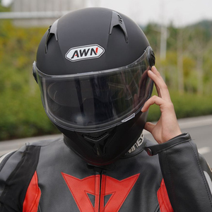 Casco Moto Modulare in Carbonio Double <span class=keywords><strong>Mash</strong></span> con Fibbie, Supporto Telecamera e Tergicristalli, Casco Integrale per Moto e Dirt Bike - Product Image 4