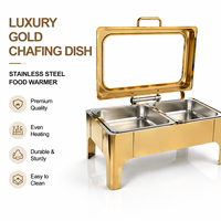 YITIAN Set Chauffe-Plats et Buffets Modernes pour Mariages et Événements, Matériel de Restauration, Réchaud de Buffet en Métal, Plat Chafing Dish en Acier Inoxydable