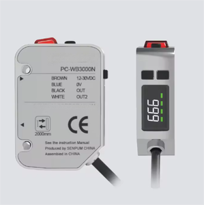 Quang điện màu phát hiện cảm biến mô-đun PC-WS3000CAN loạt PC-W 3m hiển thị kỹ thuật số NPN đầu ra RGB cảm biến - Product Image 2