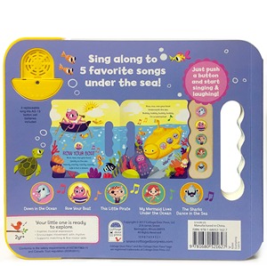 Livre de musique interactif personnalisé pour enfants comptines imprimées en usine bouton poussoir anglais livres en carton sonores - Product Image 6