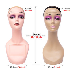 Tête de Mannequin Féminine Professionnelle et Réaliste à Col Long, Économique et en Gros, Sans Épaules, pour Maquillage et Présentation de Perruques - Product Image 5
