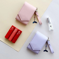 Mini pochette porte-clés en cuir, porte-clés vierge, flacon vaporisateur 30ml, breloque de sac, porte-gloss, petit sac à main comme breloque de sac