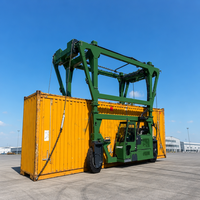 Porte-conteneurs sur chenilles 40 tonnes, équipement de levage hydraulique pour port et station de fret intermodal
