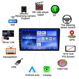 Para IKCO Samand <span class=keywords><strong>LX</strong></span> Radio Headunit dispositivo doble 2 Din octa-core Quad Android coche estéreo navegación GPS Carplay - Product Image 3