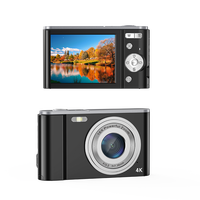 Cámaras Digitales 4k para Vlogging con Zoom 16X, Cámara Digital Portátil Compacta de Apuntar y Disparar