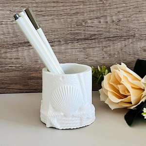 OEM Early Riser Aromatherapy <b>Candle</b> Marine Shell Storage Jar Mirror Silicone <b>Mold</b> Gypsum Cement Decorative Tools Disposable - Product Image 5