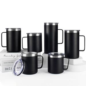 Mug isotherme en acier inoxydable 304 avec poignée, 12 oz, 14 oz, revêtement par pulvérisation, sublimation, 16 oz, 24 oz, logo imprimable - Product Image 1