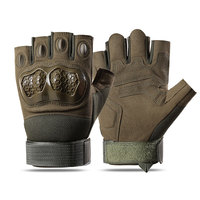Nouveaux gants tactiques: demi-doigt d'été en plein air, coque dure résistante à l'usure, absorbant les chocs, antidérapante pour le cyclisme