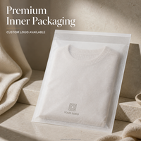 Bolsa de Embalaje de Ropa de Papel de Algodón con Logotipo Personalizado, Presentación de Marca en la Parte Delantera y Trasera, para Equipos de Abastecimiento de Ropa