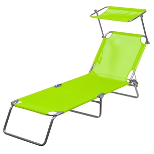Lit de plage VIESTE/parasol ALU/POLYESTER MEL BLUE - Product Image 3