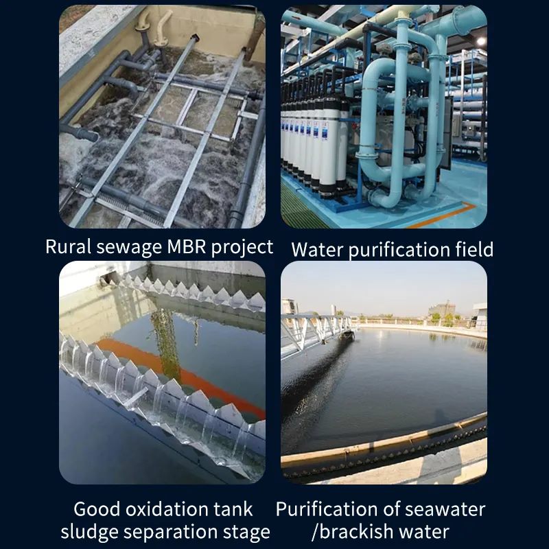 工業用浄水器セラミックフラットシート膜固体-液体分離白水処理長方形水フィルター部品