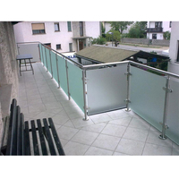 Prix bas, vente en usine, garde-corps en verre sans cadre moderne, balustrade en aluminium, garde-corps en acier inoxydable, garde-corps en verre pour terrasse