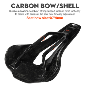 TOSEEK <span class=keywords><strong>Selle</strong></span> de Vélo en Carbone Coussin de Siège Ultraléger pour Vélo de Route <span class=keywords><strong>VTT</strong></span> Accessoires de Bicyclette - Product Image 6