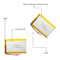 Batterie au lithium polymère rechargeable YXE 3,7 V haute sécurité (état semi-solide, 500 cycles, capacité personnalisable)