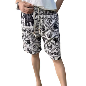 <span class=keywords><strong>Pantalones</strong></span> <span class=keywords><strong>Cortos</strong></span> <span class=keywords><strong>de</strong></span> Playa Casuales <span class=keywords><strong>de</strong></span> <span class=keywords><strong>Lino</strong></span> y Algodón para <span class=keywords><strong>Hombre</strong></span>, Estilo Étnico Dai, Corte Holgado, para Surf, Deportes Acuáticos y Uso en Casa - Product Image 6