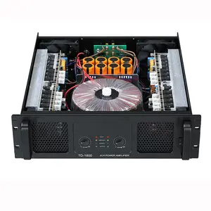 Power tinggi TD amplifier DJ level 2*2500W, amplifier panggung tinggi Cina 2 saluran