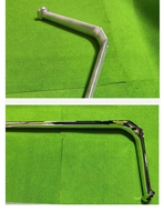 Pieds de table modulaires en métal XT en alliage d'aluminium chromé, trois pieds préfabriqués, pour bureau de café traditionnel, mobilier de maison