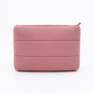 Bolsa de Cosméticos de Neopreno Acolchada Color Crema, para <span class=keywords><strong>Playa</strong></span>, con Logotipo Personalizado, Bolsa de Maquillaje Acolchada, Bolsa de Aseo de Viaje Ecológica Premium - Product Image 4