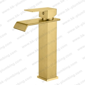 Vòi Nước Nóng Lạnh Phòng Tắm Vòi Nước Bồn Rửa Bằng Đồng Thau Được Đánh Bóng Thật - Product Image 4