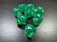 Dés en acrylique transparent écologique Deskjoy Octahedron 16 mm, 1 pièce, pour jeux de table RPG/DND, fantastiques et science-fiction, pour 1 à 10 joueurs