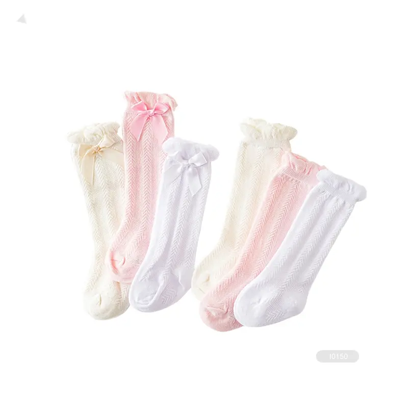 Chaussettes de genou pour nouveau-né, chaussettes pour bébé fille, kaite-3-I667