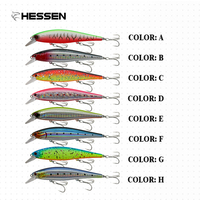 Leurre de pêche haut de gamme OEM Hessen H70 140mm 26g, Minnow Wobbler Swim Baits Crank Lure pour Bar et Brochet, Système de poids innovant