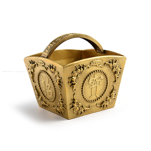 Adornos Personalizados de Estilo Chino de Alta Calidad, Cesta de la Fortuna de Latón Metálico - Product Image 4