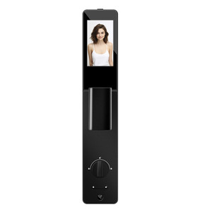 Serrure vidéo intelligente Tuya pour portes en bois et en acier, personnalisable avec fonction œil-de-chat et carte à puce, connectivité Wi-Fi - Product Image 4