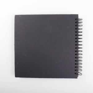 Album fotografico nero all'ingrosso libro con rilegatura a spirale Album con copertina rigida Scrapbook per foto - Product Image 3