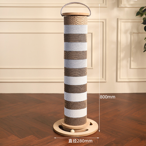 قابل للاستبدال خدش القط طويل القامة من الورق المقوى الزاوية مع الكرة - Product Image 2