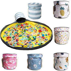 2025 in ordine pratico cestino portaoggetti giocattolo portatile all'aperto e tappetino da gioco con borsa - Product Image 1