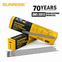 Électrodes de soudage en acier au carbone SUNRISE AWS E6013 2,5 mm 3,2 mm 4,0 mm à faible éclaboussure, baguettes de soudage en acier doux pour la construction générale