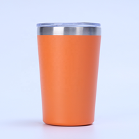 Nouvelle arrivée 12OZ gobelet Double paroi en acier inoxydable 360ML gobelet à café sous vide Bingba tasse avec couvercle