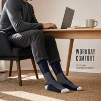 Chaussettes de compression tricotées sur mesure avec soutien ciblé du mollet et du pied pour l'entraînement, les voyages et le travail