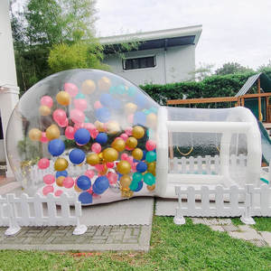Boule à bulles gonflable en plein air, idées de fête, tente à bulles transparente commerciale, bulle gonflable avec ballons - Product Image 2