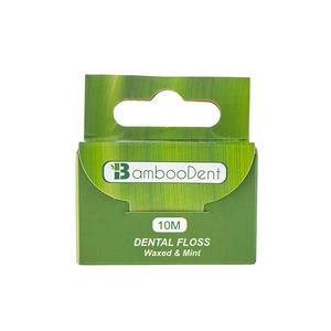 Amido di mais filo interdentale naturale ed eco di bambù filo interdentale con kraft pacchetto della scatola di carta - Product Image 2