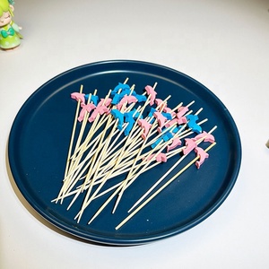 Brochetas de Bambú con Forma de Delfín en 2 Colores, Palitos de Fruta para Aperitivos, Cócteles, Sándwiches y Postres para Fiestas de Cumpleaños - Product Image 5