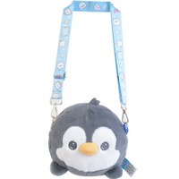 Sac à bandoulière en peluche pour enfants, motif animaux marins mignons, pingouin, requin, baleine, vente en gros