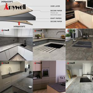 Paneles Decorativos de HPL de Alta Calidad, Textura Mate/Brillante con Aspecto de <span class=keywords><strong>Madera</strong></span> y Piedra, Estilo Moderno Ignífugo, <span class=keywords><strong>Encimera</strong></span> de Cocina - Product Image 6