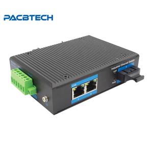 10/100m תעשייתי 2 יציאה rj45 poe כדי ממיר מדיה סיבים עבור מצלמת IP חיצונית באמצעות מעקה din להתקין - Product Image 2