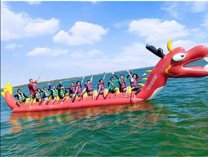 Bateau Gonflable Remorquable 100-500kg en PVC Robuste pour Jet Ski, Lac et Sports Nautiques – Tube de Traînée Disco Banana pour Voiture - Product Image 4