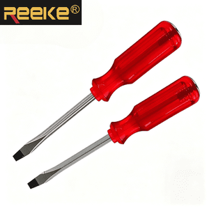 Tournevis plat VDE de haute qualité, manche en plastique isolé, 100 mm, DIY, OEM personnalisable, garantie 3 ans, REEKE, prévention de la rouille - Product Image 3