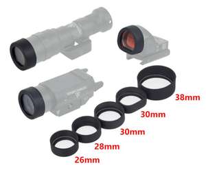 Cubierta de Goma Flexible y Duradera para Ocular de Visor Óptico, Barrera de Luz para Caza y Uso Táctico - Product Image 4