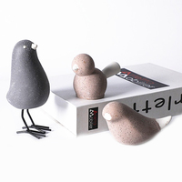Petites figurines d'oiseaux en céramique, Mini oiseau artisanal, décoration de maison,
